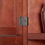 Meuble de rangement d'angle de cuisine à 4 niveaux de 72 po style ferme avec 8 portes, meuble de rangement haut et étagères réglables