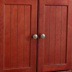 Meuble de rangement d'angle de cuisine à 4 niveaux de 72 po style ferme avec 8 portes, meuble de rangement haut et étagères réglables