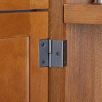 Meuble de rangement d'angle de cuisine à 4 niveaux de 72 po style ferme avec 8 portes, meuble de rangement haut et étagères réglables