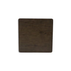 Table basse carrée marron foncé - 42 L x 42 P x 18.63 H