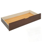 Lit Plateforme de Rangement en Bois avec 2 Grands Tiroirs et Lit Gigogne Jumeau XL