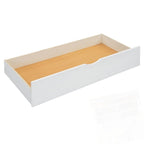 Lit Plateforme de Rangement en Bois avec 2 Grands Tiroirs et Lit Gigogne Jumeau XL