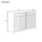 Meuble de rangement avec étagères réglables sur 3 niveaux
