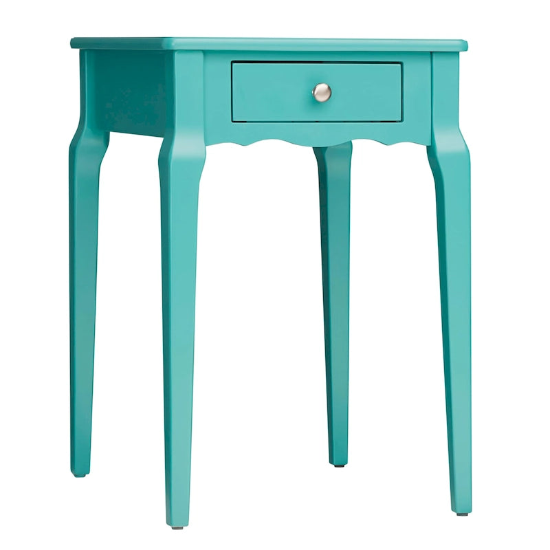 Table d'appoint en bois à 1 tiroir Daniella