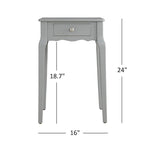 Table d'appoint en bois à 1 tiroir Daniella