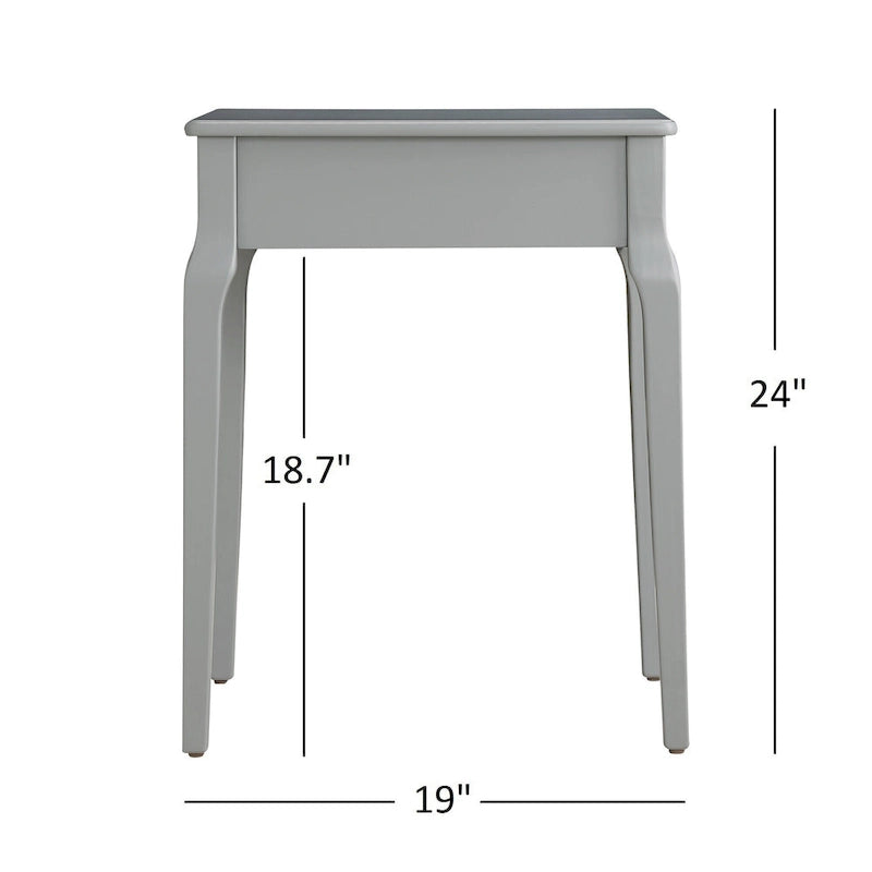 Table d'appoint en bois à 1 tiroir Daniella