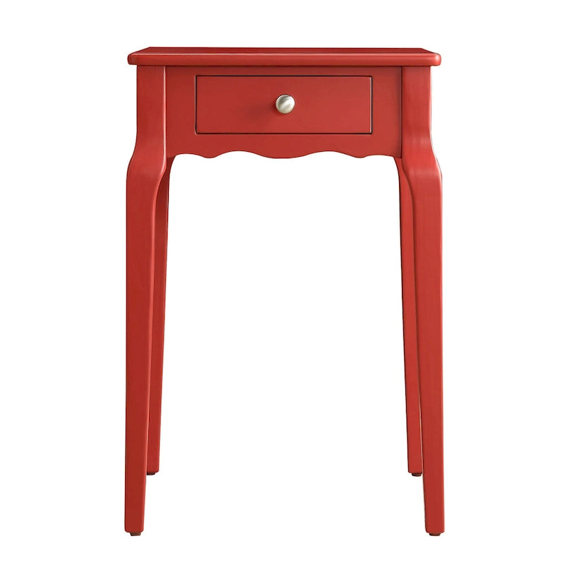 Table d'appoint en bois à 1 tiroir Daniella