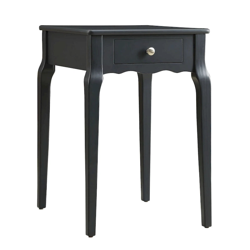 Table d'appoint en bois à 1 tiroir Daniella