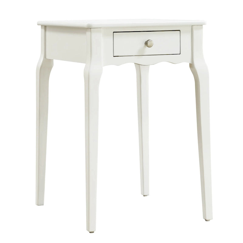 Table d'appoint en bois à 1 tiroir Daniella