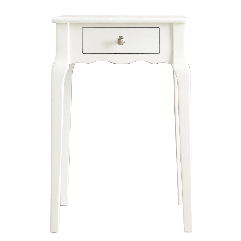 Table d'appoint en bois à 1 tiroir Daniella