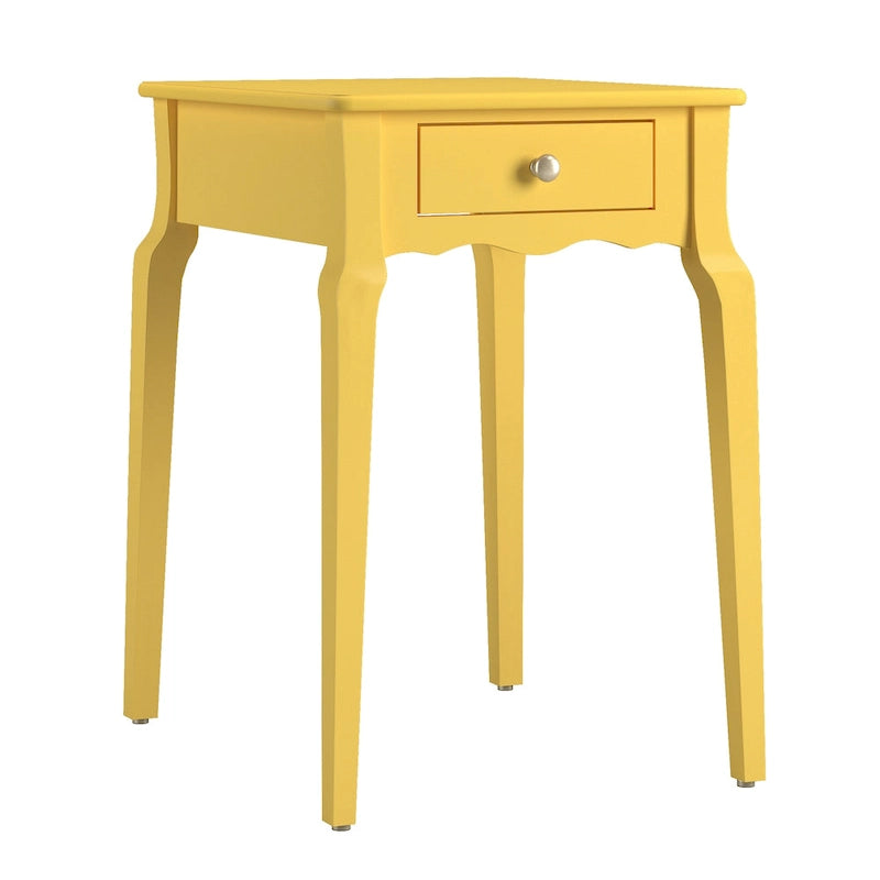 Table d'appoint en bois à 1 tiroir Daniella