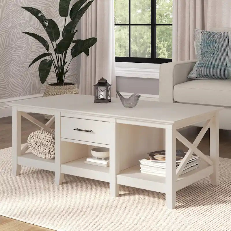 Table basse avec rangement et tiroirs