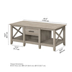 Table basse avec rangement et tiroirs