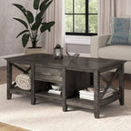 Table basse avec rangement et tiroirs
