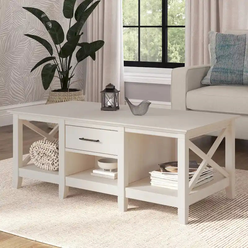 Table basse avec rangement et tiroirs