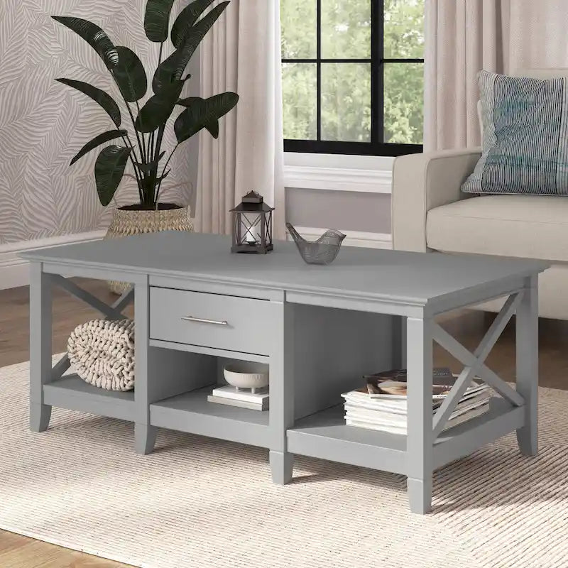 Table basse avec rangement et tiroirs