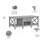 Table basse avec rangement et tiroirs