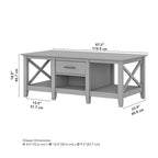 Table basse avec rangement et tiroirs