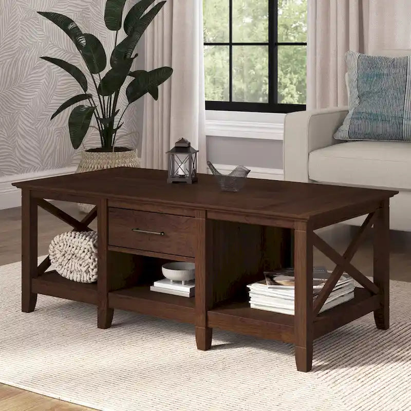 Table basse avec rangement et tiroirs
