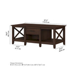 Table basse avec rangement et tiroirs