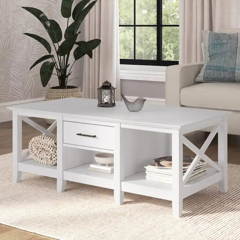Table basse avec rangement et tiroirs