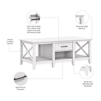 Table basse avec rangement et tiroirs