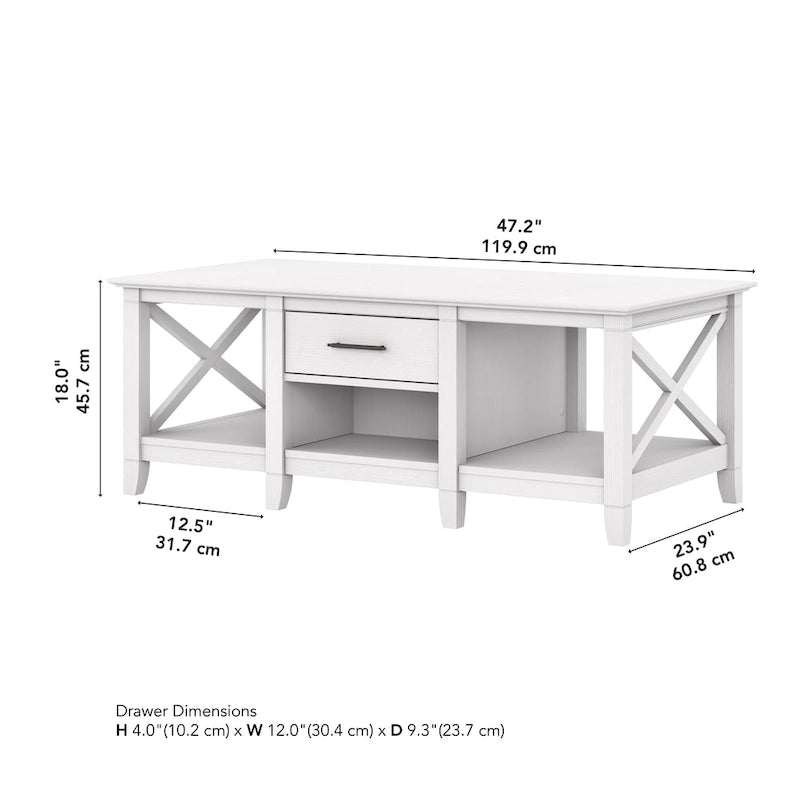 Table basse avec rangement et tiroirs