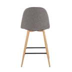 Tabouret de comptoir Stone Naturel - Lot de 2