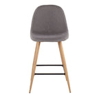 Tabouret de comptoir Stone Naturel - Lot de 2