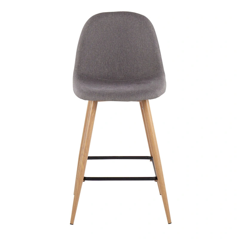 Tabouret de comptoir Stone Naturel - Lot de 2