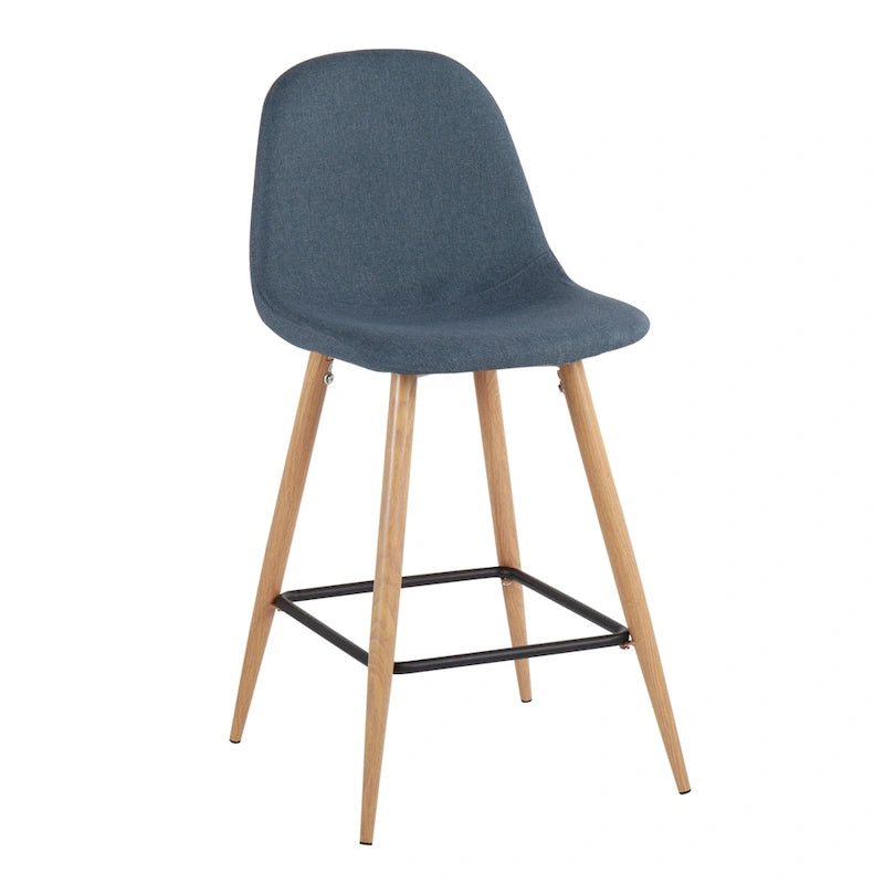 Tabouret de comptoir Stone Naturel - Lot de 2
