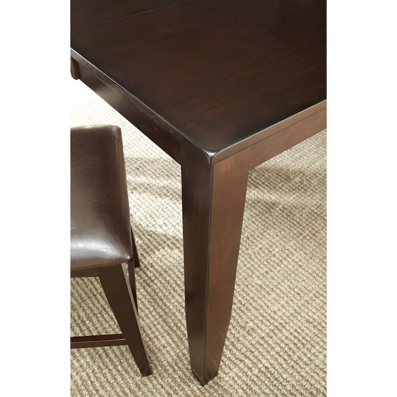 Table hauteur comptoir avec rallonge intégrée