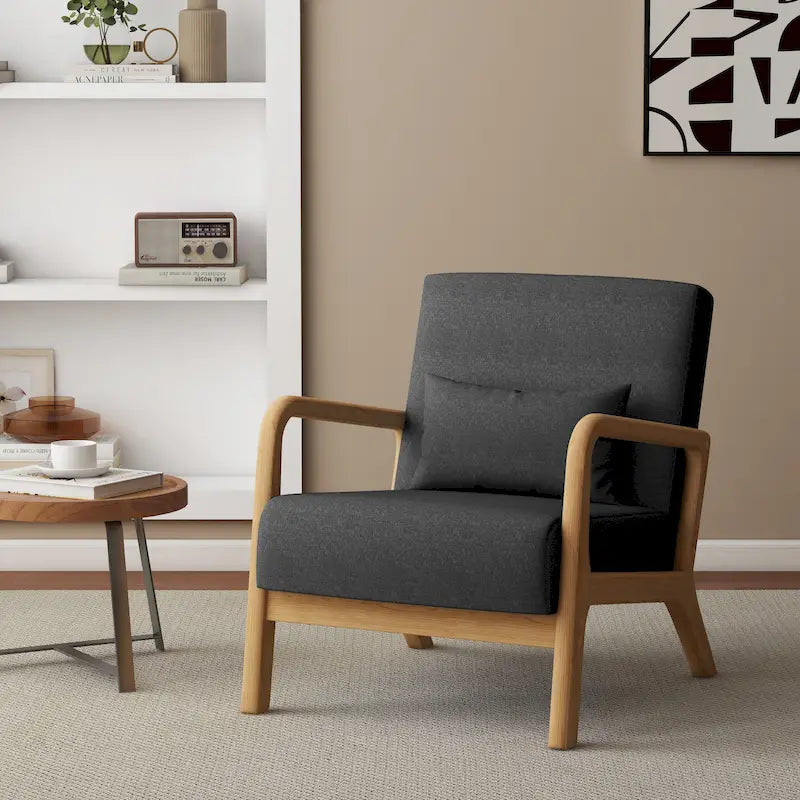 Fauteuil rembourré avec coussin Chaises d'appoint modernes - 25,8L x 28,7H x 32,3P