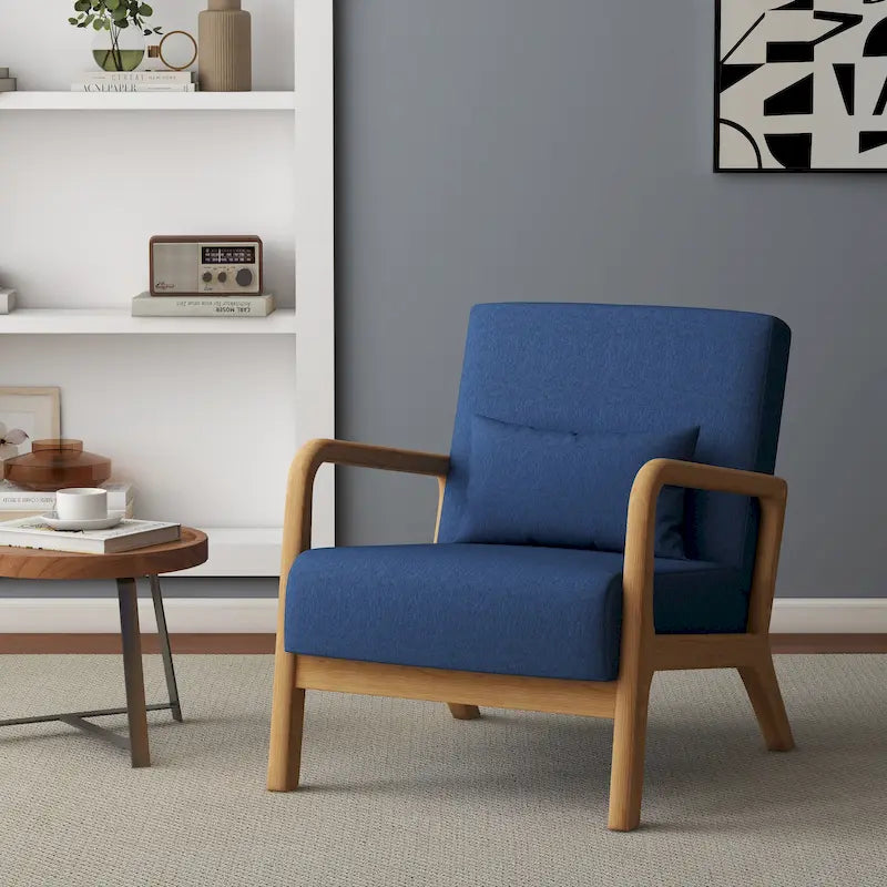 Fauteuil rembourré avec coussin Chaises d'appoint modernes - 25,8L x 28,7H x 32,3P