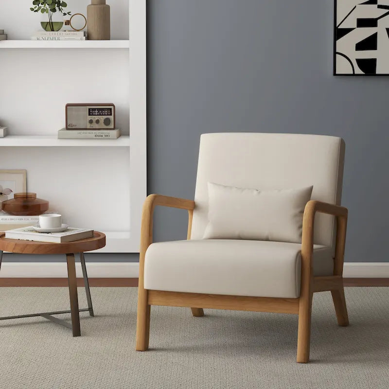 Fauteuil rembourré avec coussin Chaises d'appoint modernes - 25,8L x 28,7H x 32,3P