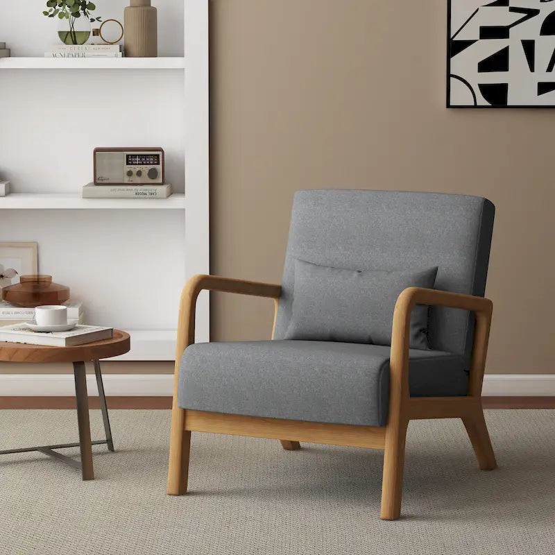 Fauteuil rembourré avec coussin Chaises d'appoint modernes - 25,8L x 28,7H x 32,3P