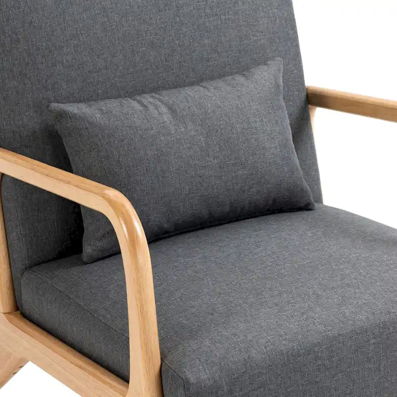 Fauteuil rembourré avec coussin Chaises d'appoint modernes - 25,8L x 28,7H x 32,3P