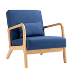 Fauteuil rembourré avec coussin Chaises d'appoint modernes - 25,8L x 28,7H x 32,3P