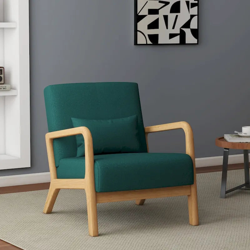 Fauteuil rembourré avec coussin Chaises d'appoint modernes - 25,8L x 28,7H x 32,3P