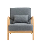 Fauteuil rembourré avec coussin Chaises d'appoint modernes - 25,8L x 28,7H x 32,3P