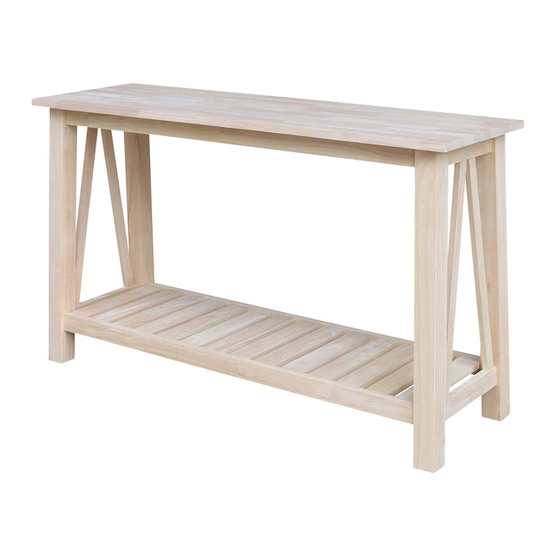 Console/Table basse en bois massif Surrey