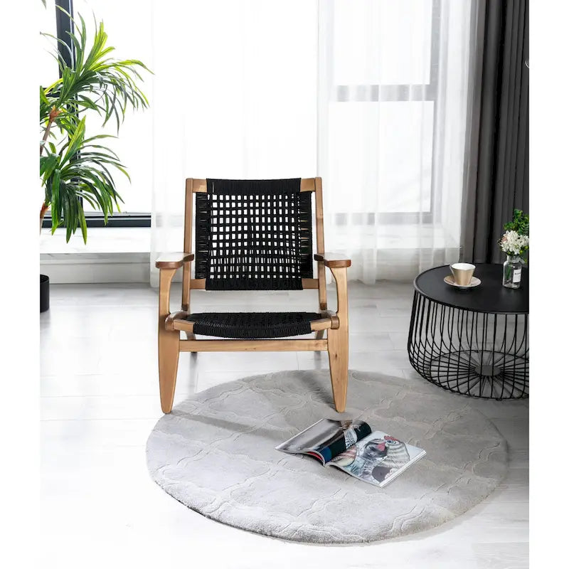 Fauteuil d'appoint tressé