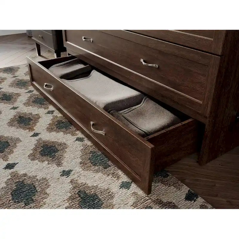 Armoire lit escamotable double avec matelas, couleur ambre brûlé