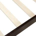Lit plate-forme en bois avec tête et pied de lit