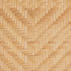Table de chevet en rotin marron naturel bohème moderne