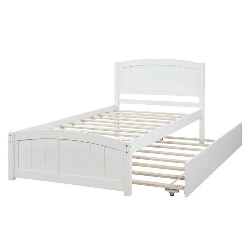 Lit plateforme simple avec lit gigogne