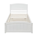 Lit plateforme simple avec lit gigogne