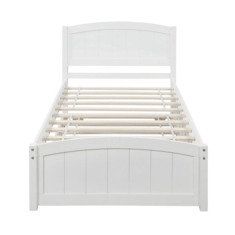Lit plateforme simple avec lit gigogne