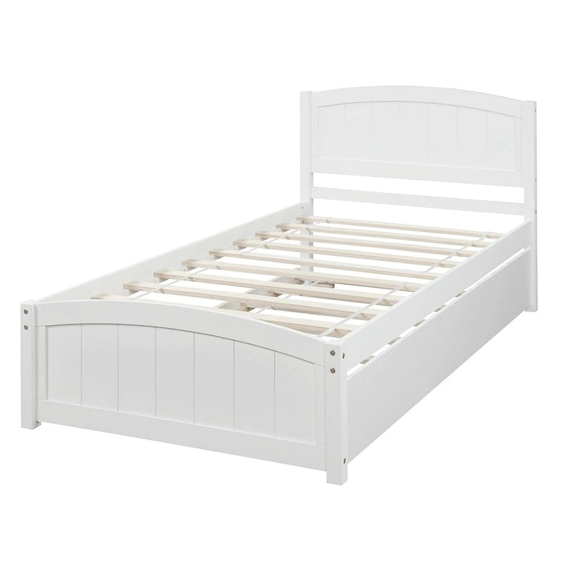 Lit plateforme simple avec lit gigogne