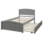 Lit plateforme simple avec lit gigogne